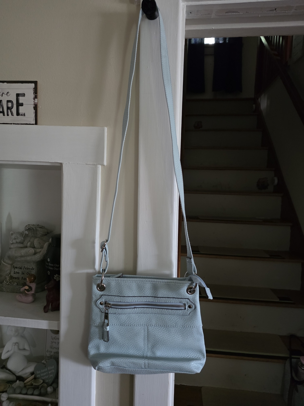 Source Unknown Light Blue Crossbody Bag - Slim Shoulder Purse